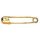 Prym Safety Pins with coil brass 105d 2/0 gold col 23 mm (1000 pcs)