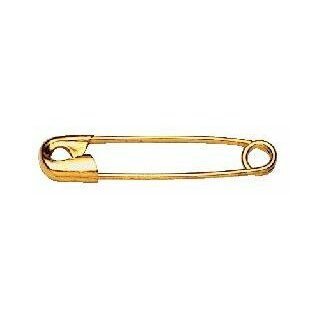 Prym Safety Pins with coil brass 2 gold col 38 mm (1000 pcs)