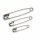 Prym Safety Pins with coil No. 0-3 silver col 27/38/50 mm (12 pcs)