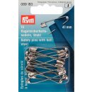 Prym Safety Pins with ball HT 2 silver col 41 mm (10 pcs)