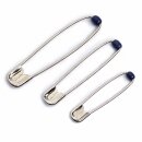 Prym Safety Pins with ball HT 1-3 silver col 34/41/48 mm...