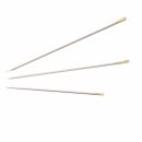 Prym Millinery Needles HT 5-10 silver col with gold eye...