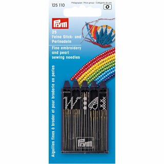 Prym Embroidery and Pearl Sewing/Beading Needles HT assorted (25 pcs)