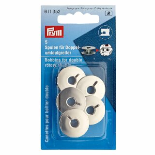 Prym Bobbins for Sewing Machine for double rotary shuttle metal 21.9 mm (5 pcs)