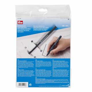 Prym Plastic tracing sheets with pen 1 x 1.5m (3 pcs)