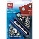 Prym Eyelets and Washers brass  8.0 mm silver col (24 pcs)