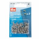 Prym Hooks and Eyes stainless acero 2 plata col (35...