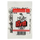 Prym Hooks and Eyes stainless steel 3 silver col (30 pcs)