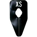 Größenscheiben schwarz beidseitig bedruckt XS