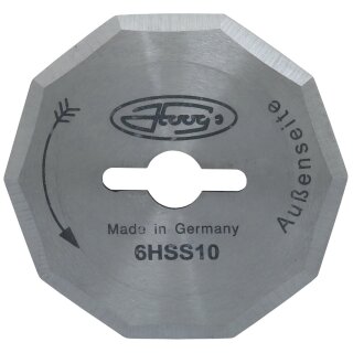 HOOG´s Ersatzmesser per Rapido/Cutty/Favorit Rundmesser (HSS-Stahl)