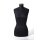 Claudia - Model Dummy female without shoulders 34 black stand black painted