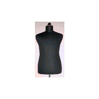 Model Dummy male without shoulders 46 black stand black painted