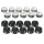 Marqueur de cintre numméroté (100 pièces) noir 101-200