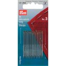 Prym Hand Sewing Needles sharps 3 silver col with gold...
