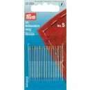 Prym Hand Sewing Needles sharps 5 silver col with gold...