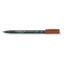Staedtler Lumocolor® permanent pen 313 - superfein braun