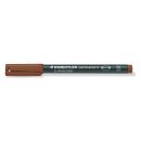 Staedtler Lumocolor® permanent pen 314 - wide brown