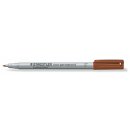 Staedtler Lumocolor® non-permanent pen 316 - fino marrone